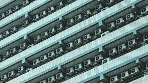 air conditioners, architecture, building