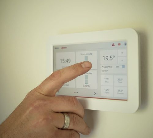 tablet, heating, man