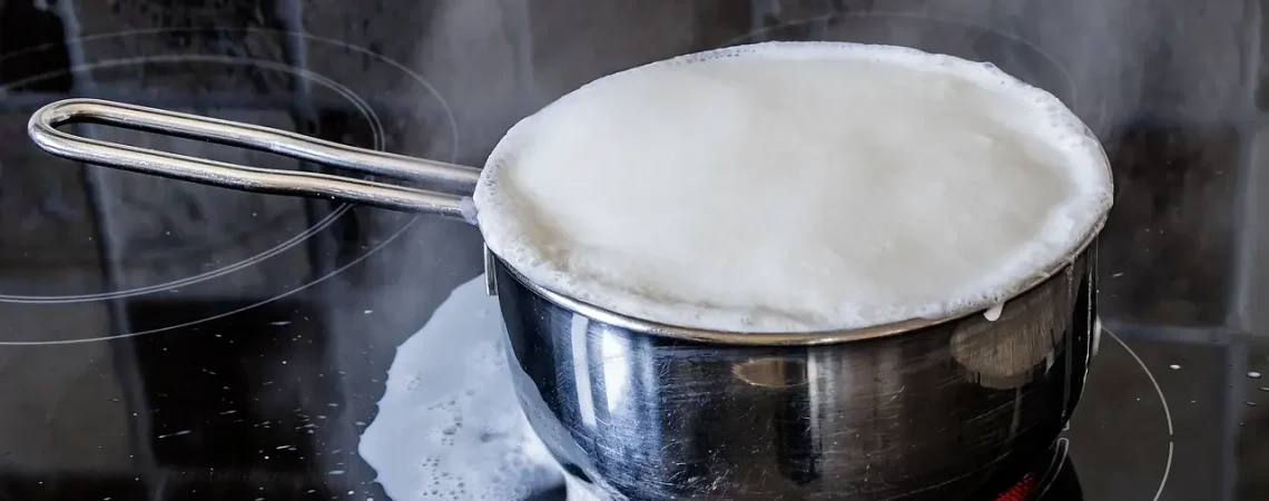 boiling over of milk, ceramic hob, hotplate
